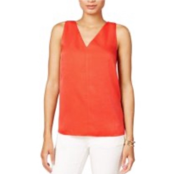 NWT Bar III V neck t strap back sleeveless top - Picture 1 of 5